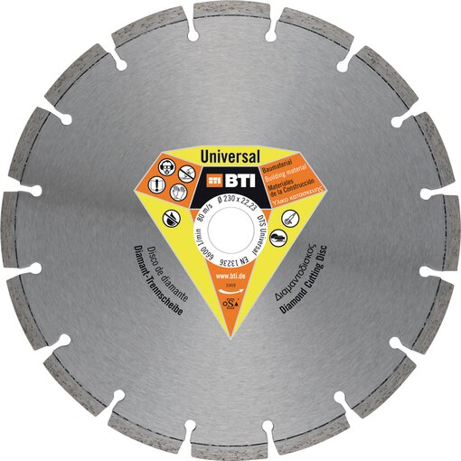Diamant-Trennscheiben, Diamanttrennscheiben, DTS Universal